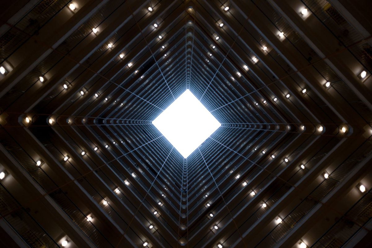 Looking up to the sky