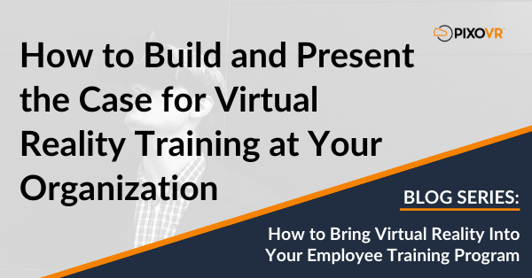 How to build and present the case for VR title card