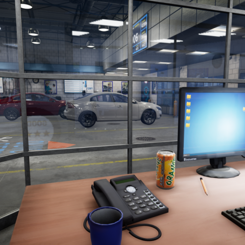 A simulated bosch dealership