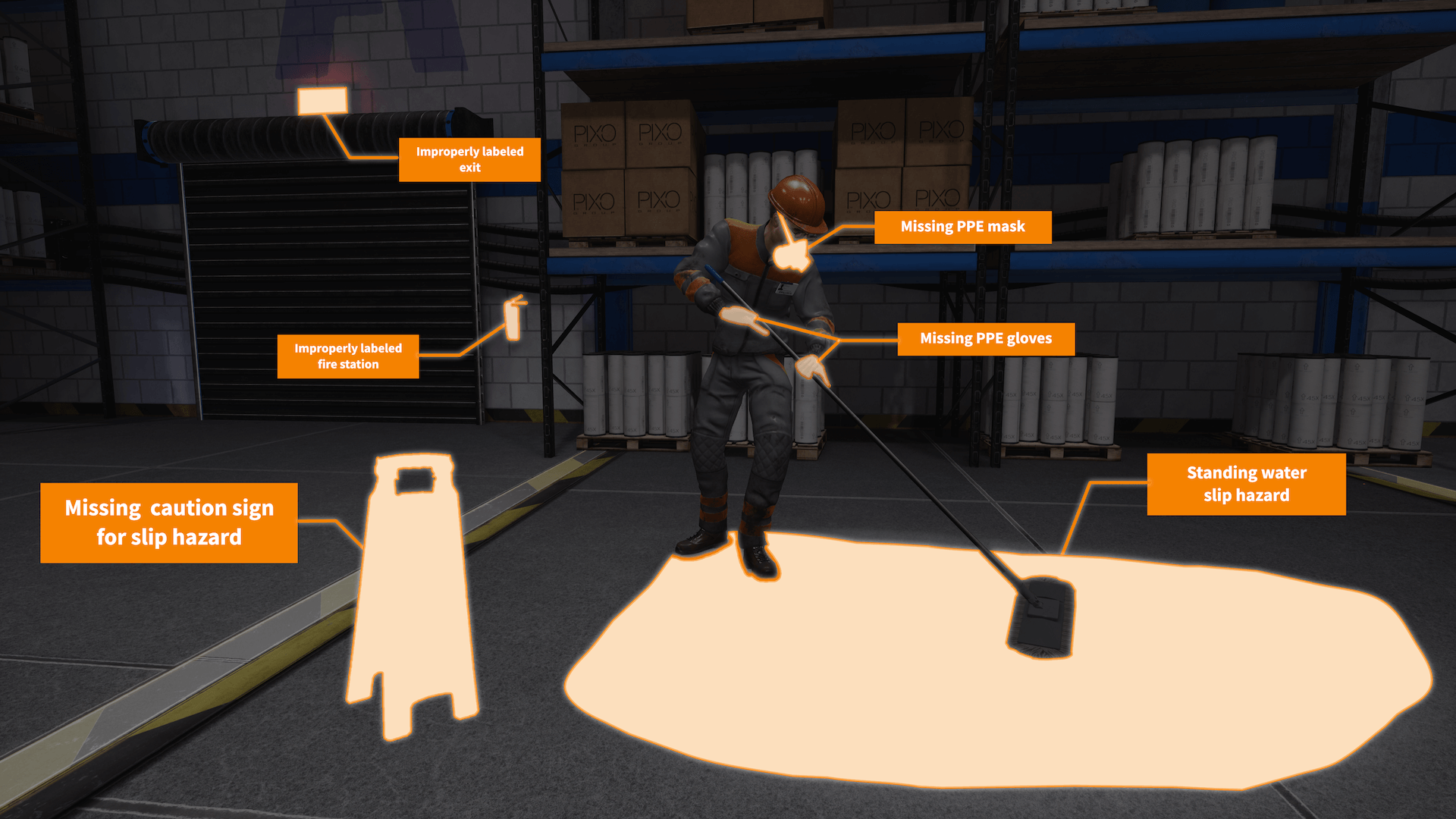 VR Training Example Energy and Utilities hazards