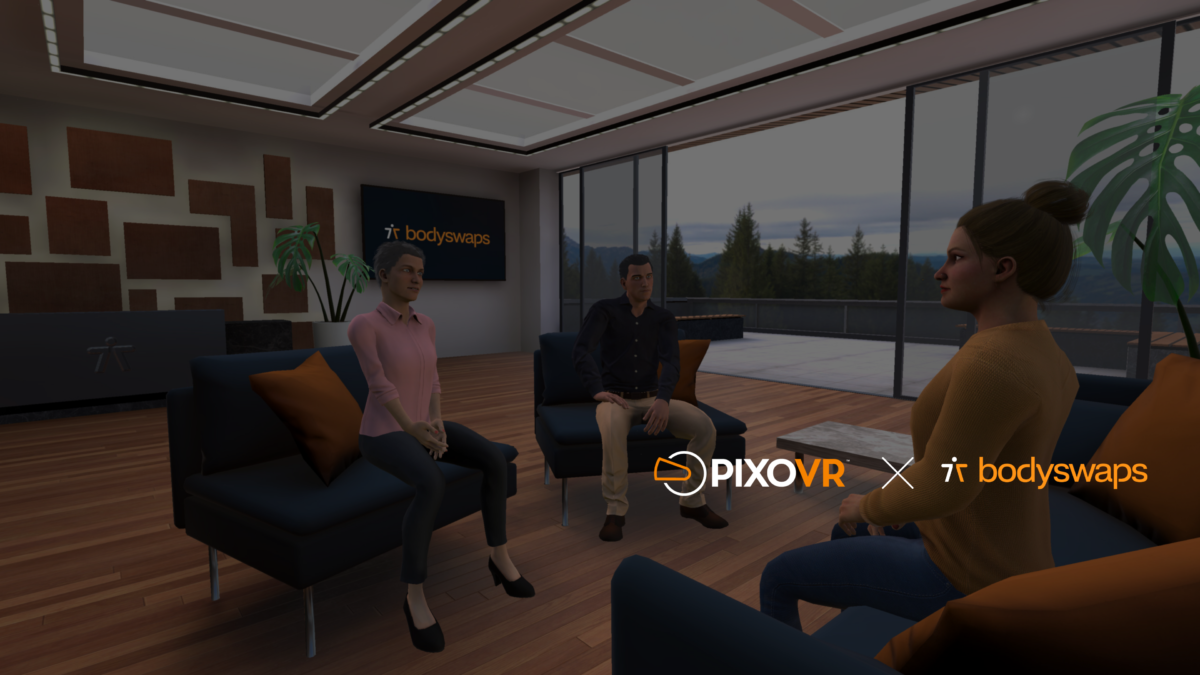 Three people sitting around a table