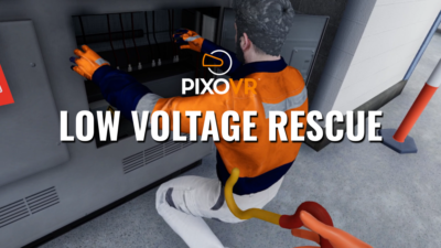 A worker working on an electrical box