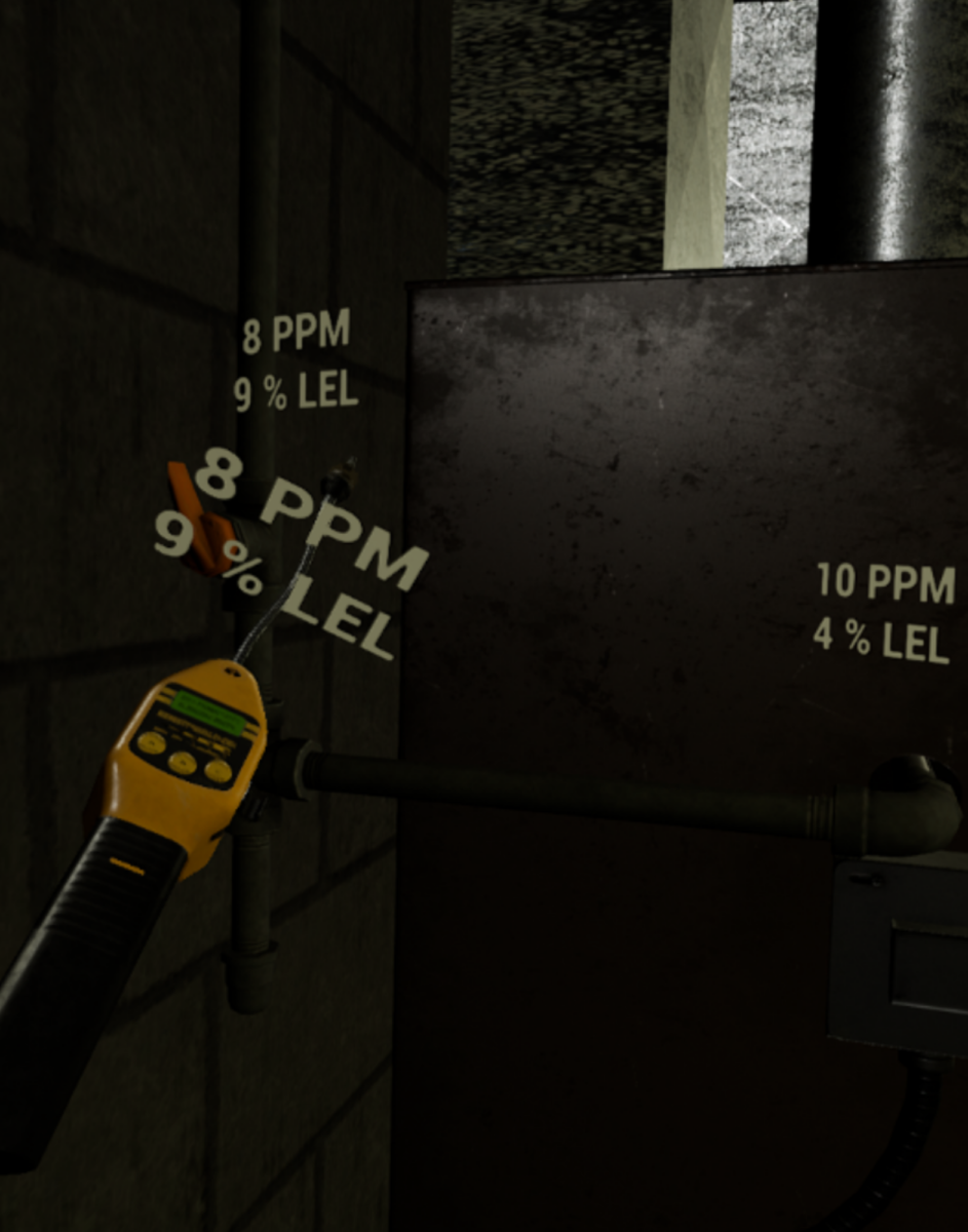 PPM and LEL testing in VR