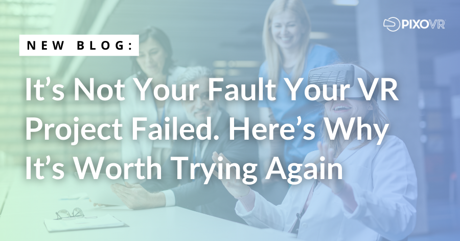 Title card showing VR may have failed before, but keep trying