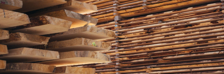 Wood stacked up